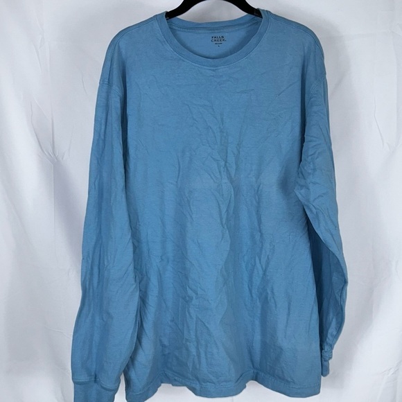 Falls Creek Shirt Long Sleeve Pull Over Crewneck Light Weight Layer Tee Shirt - Picture 2 of 8